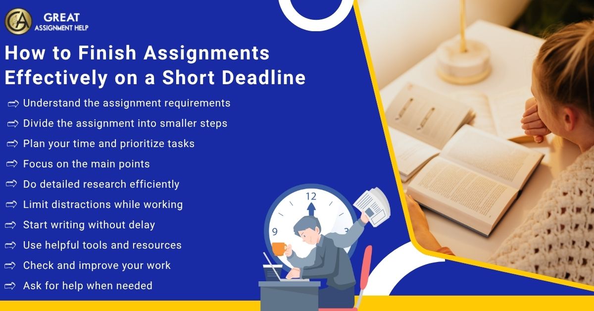 How to Finish Assignments Effectively on a Short Deadline