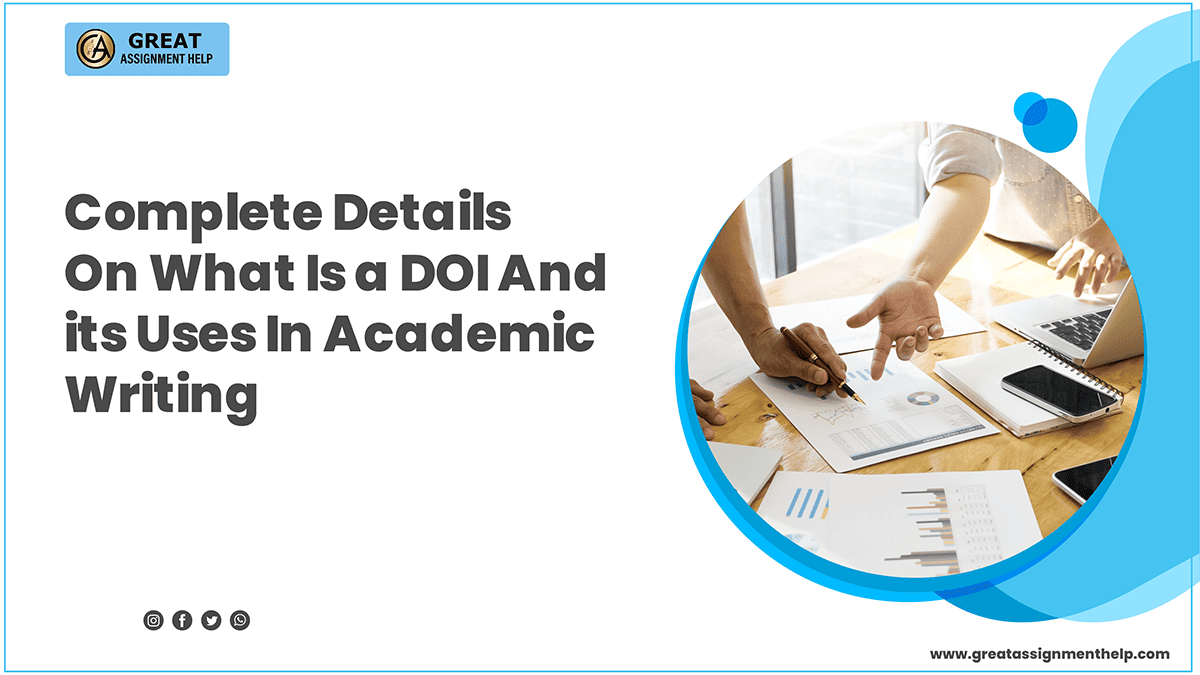 What is DOI and what are its uses in academic writing
