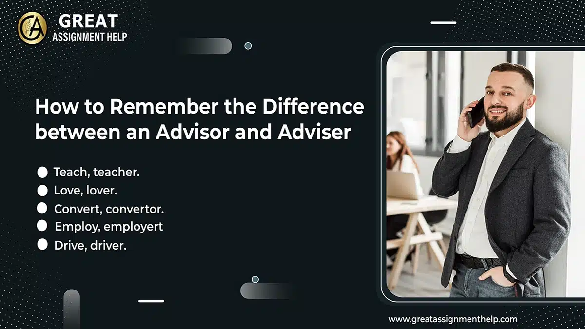 Adviser Vs. Advisor