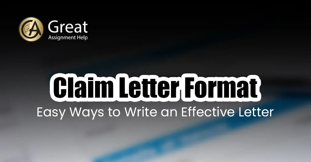 Claim Letter Format