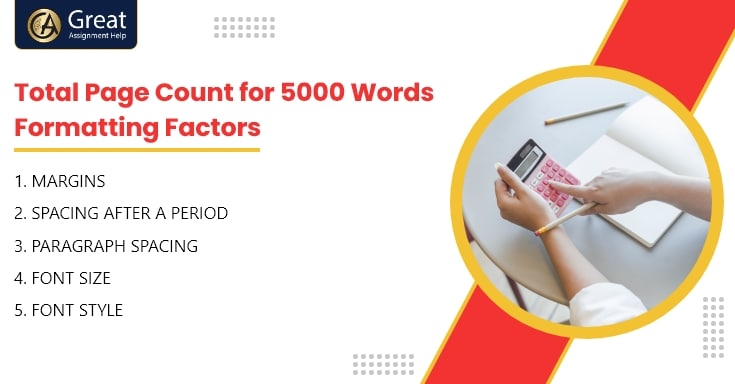 How many pages is 5000 words 